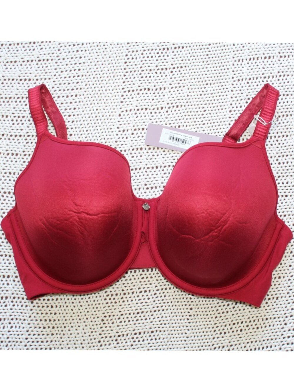 NWT Birdsong Lily Memory Foam Bra Wine Size 38DD